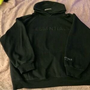 Men’s Essentials Black Hoodie